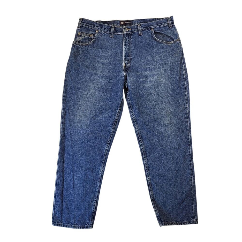 Faded Glory Jeans Mens 40x30 Blue Denim Original Fit Straight Cotton (Act 39x28)